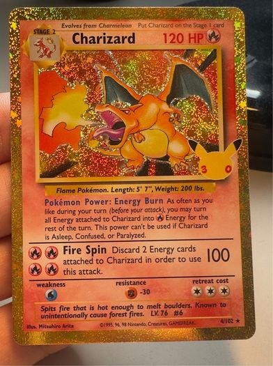 Pokemon 30th Anniversary Charizard #4 Gem Mint 10 Contender