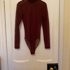 Penney's maroon bodysuit UK 8