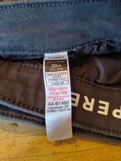 Mens Dunne Stores Grey trousers. Tapered leg, waist 38" leg 29".