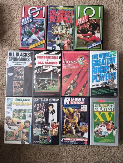 Rugby Vhs Bundle X 11