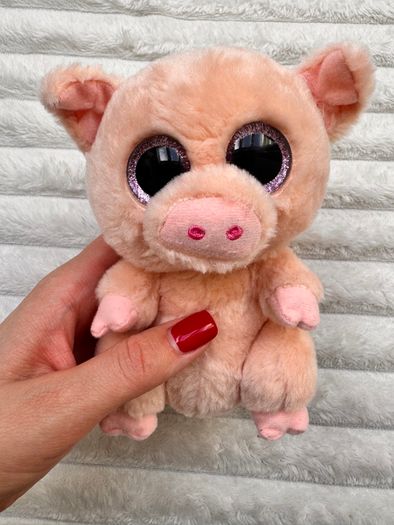 Ty Beanie Boos Piggley the pig Soft Plush approx. 16 cm. Used Please see photos