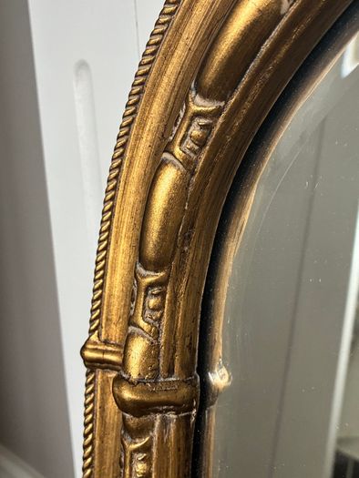 Mirror - Traditional style Overmantle . Antique Gold