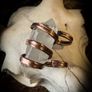Copper Coiled Around a Raw Clear Quartz Crystal Ring Size UK L Image 4