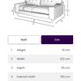 4 seater sofa and footstool Image 6