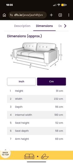 4 seater sofa and footstool