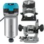 Router Tool, 710W Wood Router, Router for Woodworking w/ Three Router Collets, Wood Router Tool w/ Tilt & Plunge Base, Woodworking Router w/ Aluminum Shell and 13000 - 33000 r/min Rotating Speed (FREE SHIPPING) Image 8