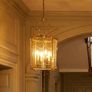 This is a good quality solid brass hand made lantern Image 4