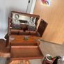 antique Victorian oak tantalus Image 10