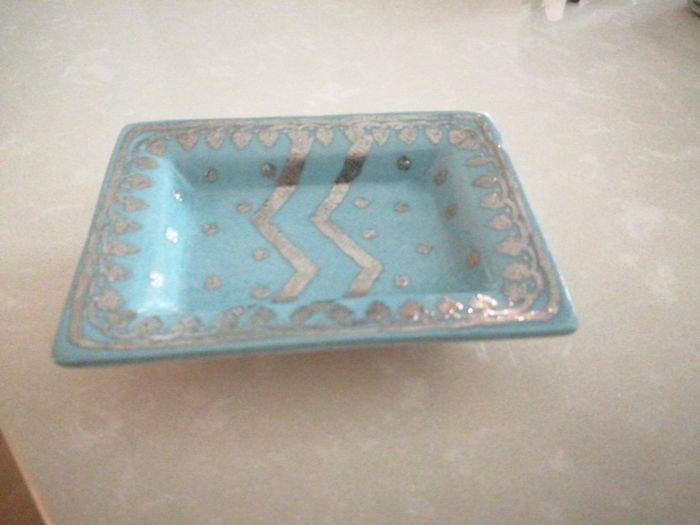 Handpainted French Fabien Jouvin trinket dish