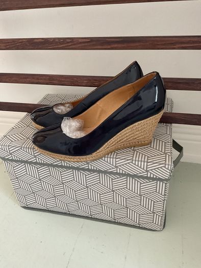 shoes wedge navy Pedro Anton size 40 wedge shoes