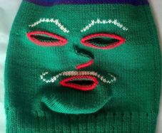 Hand-Knitted Peruvian Face Mask Vibrant & Unique