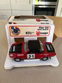 Fiat 124 Abarth Rally 1/24 Burago Rare