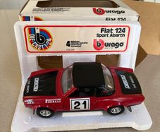 Fiat 124 Abarth Rally 1/24 Burago Rare