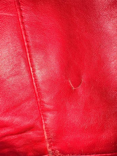 Alfani Red Genuine Leather Jacket