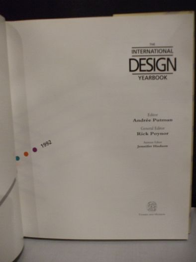 SALE! The International Design Yearbook, 1992 edited by Andree Putman