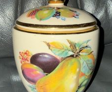 K.H.H. Ceramics sugar lidded jar or pot.