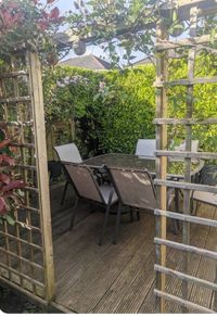 Garden Patio Dining Set - Table and 6 Chairs