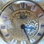 Vintage Mantel Clock Onyx Azizoff 1970s Marble Quartz Brass Shelf Desk Carriage Battery Powered Clock Made in England/ West Of Germany Untested Parts Or Repair Image 6