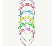 Birthday Headbands x 6