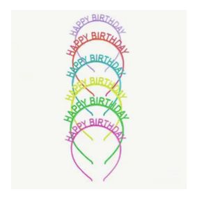 Birthday Headbands x 6