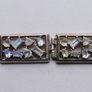 Vintage Sterling Silver 925 Bangle Moonstone Bracelet length 8,5" - 50,02g Image 4