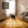 HeatLite Smart Convector Heater with Turbo Fan, 2kW Electric Portable Heater, Wi-Fi App Control, LED Display, 24-Hour Timer, Adjustable Thermostat (10C 35C), Silent & Safety Feature Black Image 3