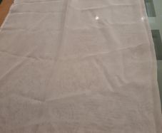 2 Cream Voile Curtain Panels