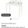 IKEA dressing table with mirror and stool Image 2