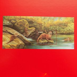 Ireland 2002.Irish Mammals-Miniature Sheet.Otter. MNH.Value 5 Euro.