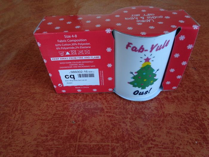 Ladies Christmas Socks and Mug Set  for Sale