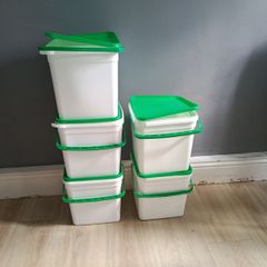 Plastic Buckets with Lids