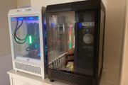 (Dual Xeon X99 36C / 72T Server) (RTX 3090) (1TB SSD) (48GB DDR4 RAM)(White Thermaltake 900 tower tempered glass case)