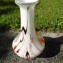 Handblown glass vase. Opaline glass, Coloured glass vase,Home decor. Flower vase. Image 4