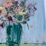 Framed Original Floral Painting Flower Art Framed  Contemporary Art Painting  Original Gift Image 7