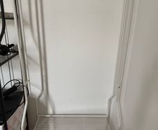 clothes rail with shelf