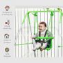 Kids Swing, Steel Nursery Swing, with Seatbelt, High Support Back, Front Guard, for Ages 6-36 Months - Green Image 4