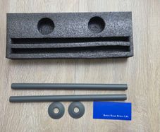 FREE anthracite radiator pipes and floor plate (not covers)
