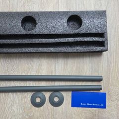 FREE anthracite radiator pipes and floor plate (not covers)