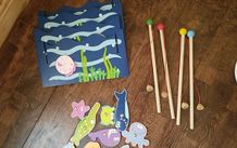 Magnetic fishing game