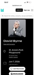 David Byrne Concert