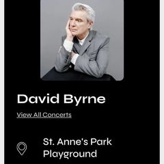 David Byrne Concert
