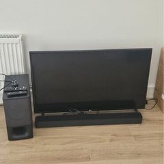 LG 42 UHD Smart TV and Sony Cinema system