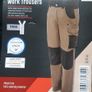 Parkside Work Trousers 36" Waist Brown/Tan Image 2