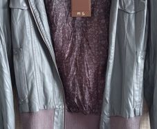 leather look jacket size UK 8