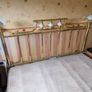 Sealy King Size Bed Base and Brass Headboard Image 4