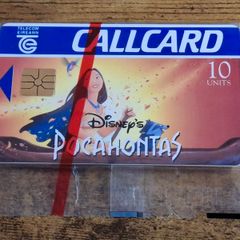 Ireland CallCard "Pocahontas" Walt Disney, mint in wrapper, 9/1995, 10 Units - free standard postage