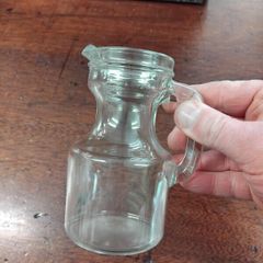 vintage Italian small glass pitcher