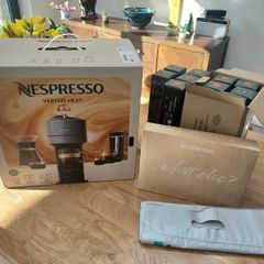 Nespresso Vertuo coffee machine with 120 pods