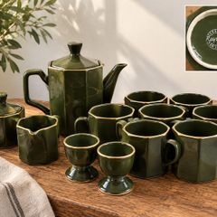 RAYWARE coffee breakfast set Green and Gold