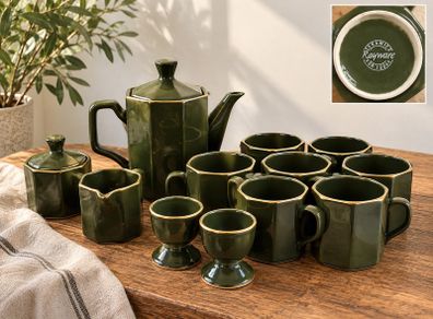 RAYWARE coffee breakfast set Green and Gold